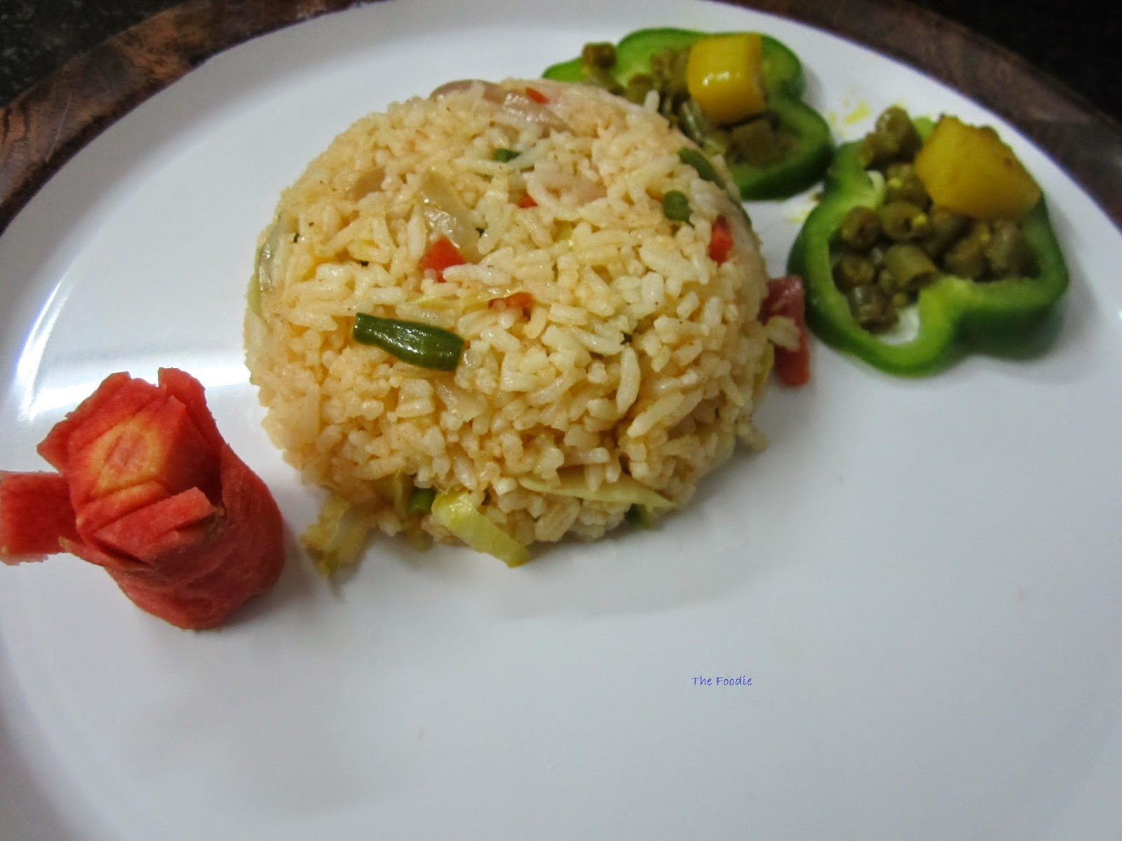 French bean fried rice the Gujarati Style The Foodie