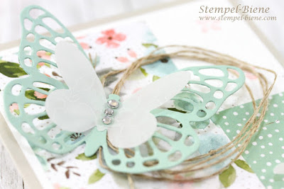 Thintlits Formen Schmetterlinge; Geburtstagskarte Schmetterlinge; Match the Sketch; stampinup; Stempel-Biene; Stampinup Angebote