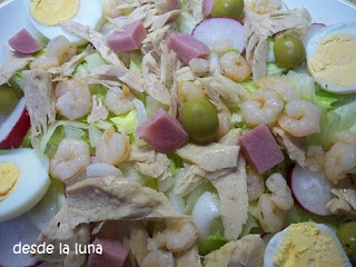 Ensalada De Bonito Y Gambas
