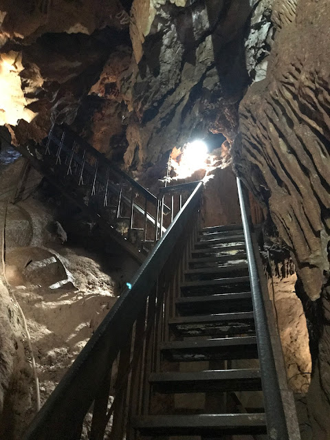 Stairs in Black Chasm Caverns