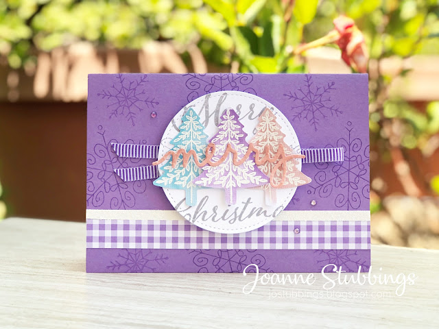 Jo's Stamping Spot - Christmas Cards 2019 - Highland Heather - Perfectly Plaid bundle by Stampin' Up!