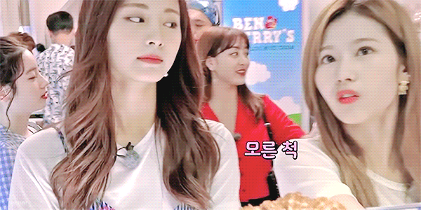 서로한테 츤츤 거리는 츤데레 사나 쯔위