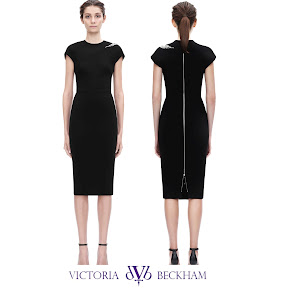 Victoria Beckham Embroidered crepe dress