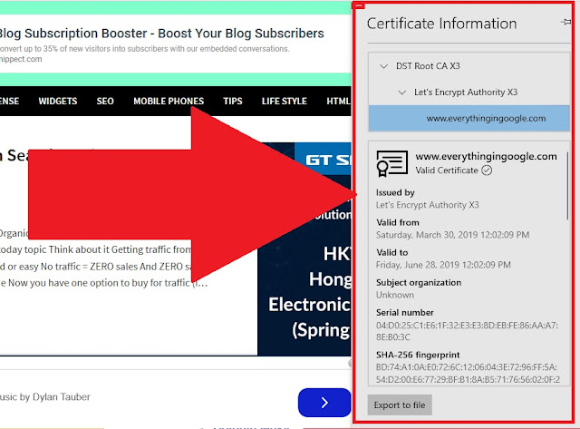 ssl certificate