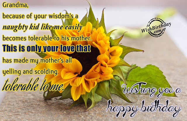 Happy Birthday Wishes For Grandma & Quotes ~ Happy Birthday