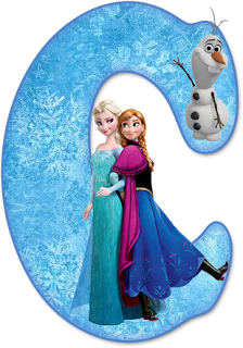 Alfabeto de Ana, Elsa y Olaf de Frozen. 