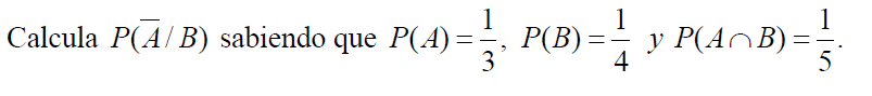 probabilidad condicionada sucesos 