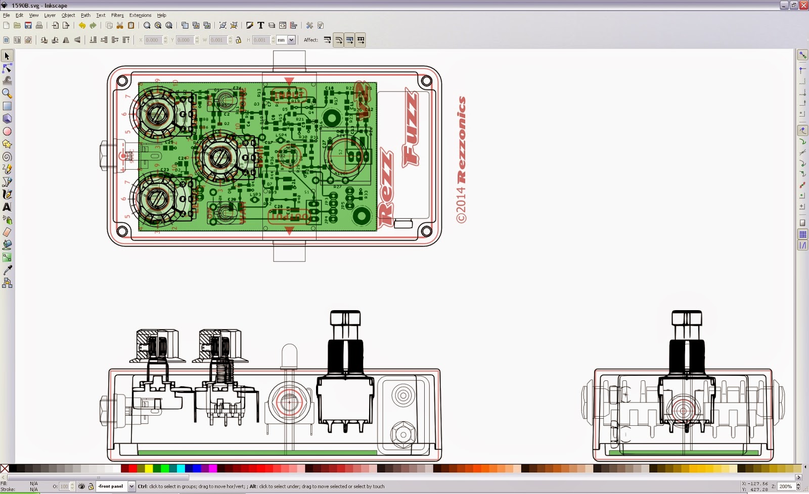 Rezzonics ShinEi FuzzWah Univox/Unicord Super Fuzz Pedal