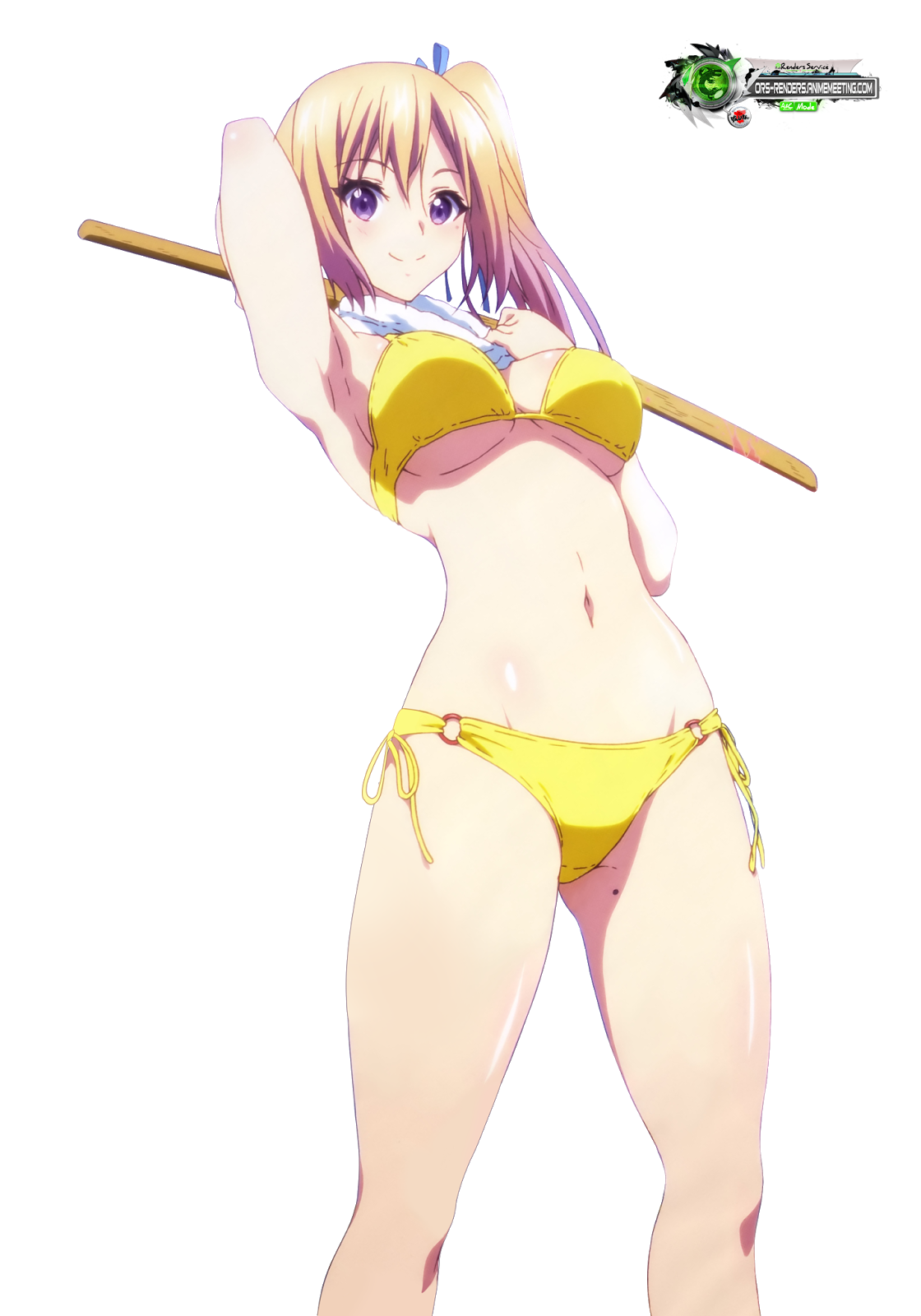 ORS Anime Renders: Musaigen no Phantom World:Kawakami Mai Sweet Bikini HD R...