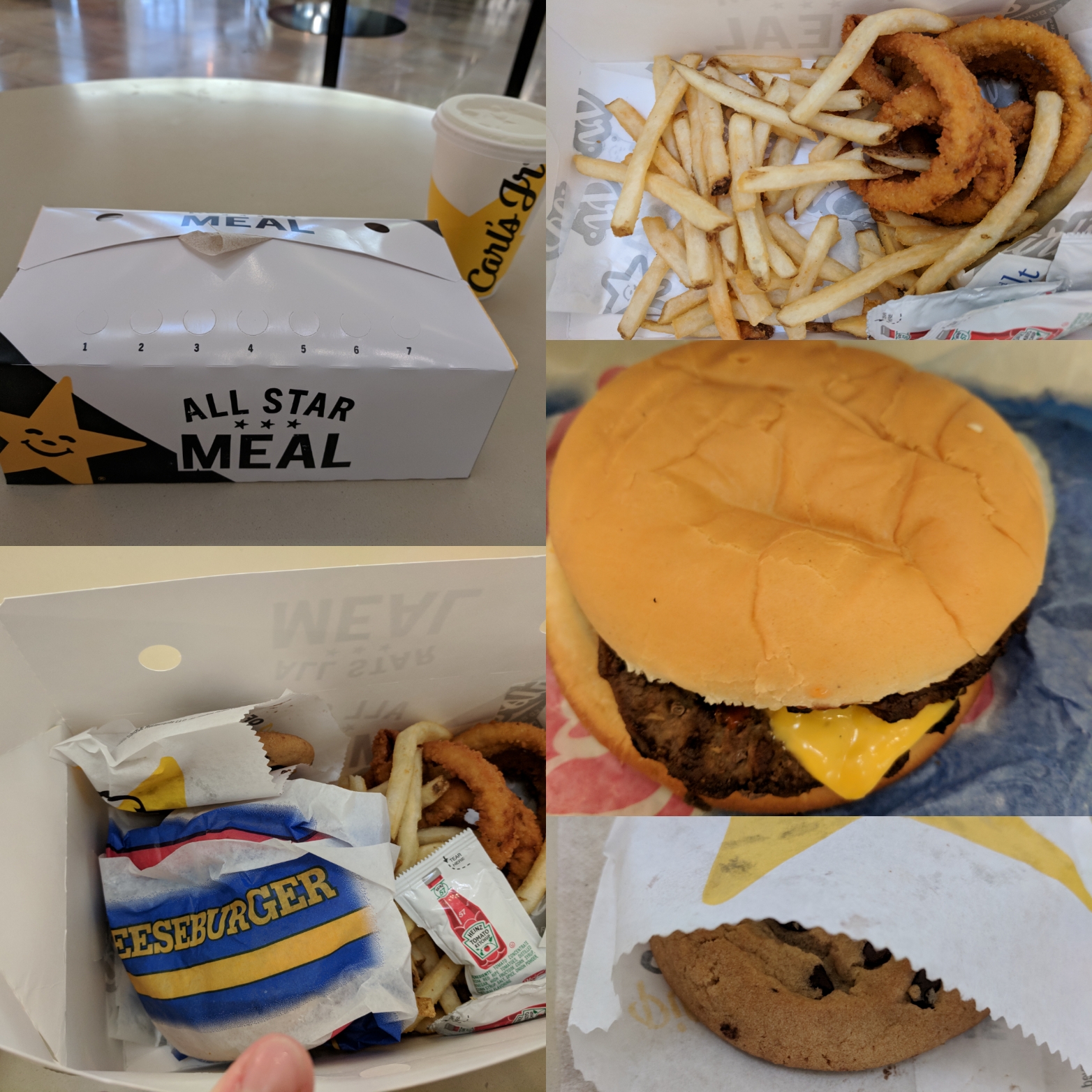 5 All Star Meal from Carl's Jr. Julie's Dining Club