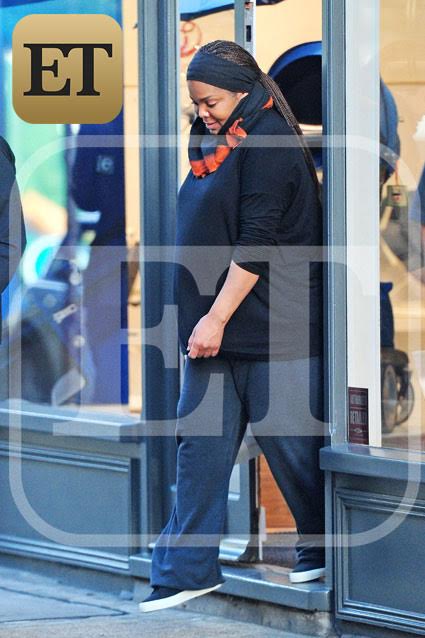 50yr old Janet Jackson and her visible baby bump spotted in London (photos) 50yr old Janet Jackson and her visible baby bump spotted in London (photos)