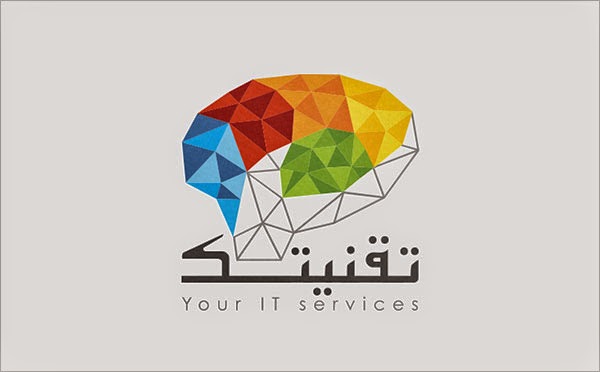 Kumpulan Desain Logo Low Poly - Arabic Low Polygon Logo