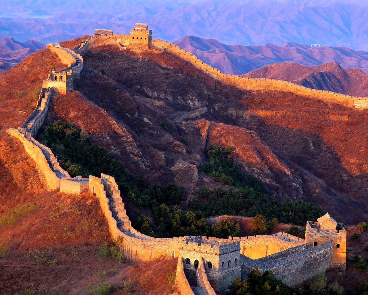 Chinese muur achtergronden
