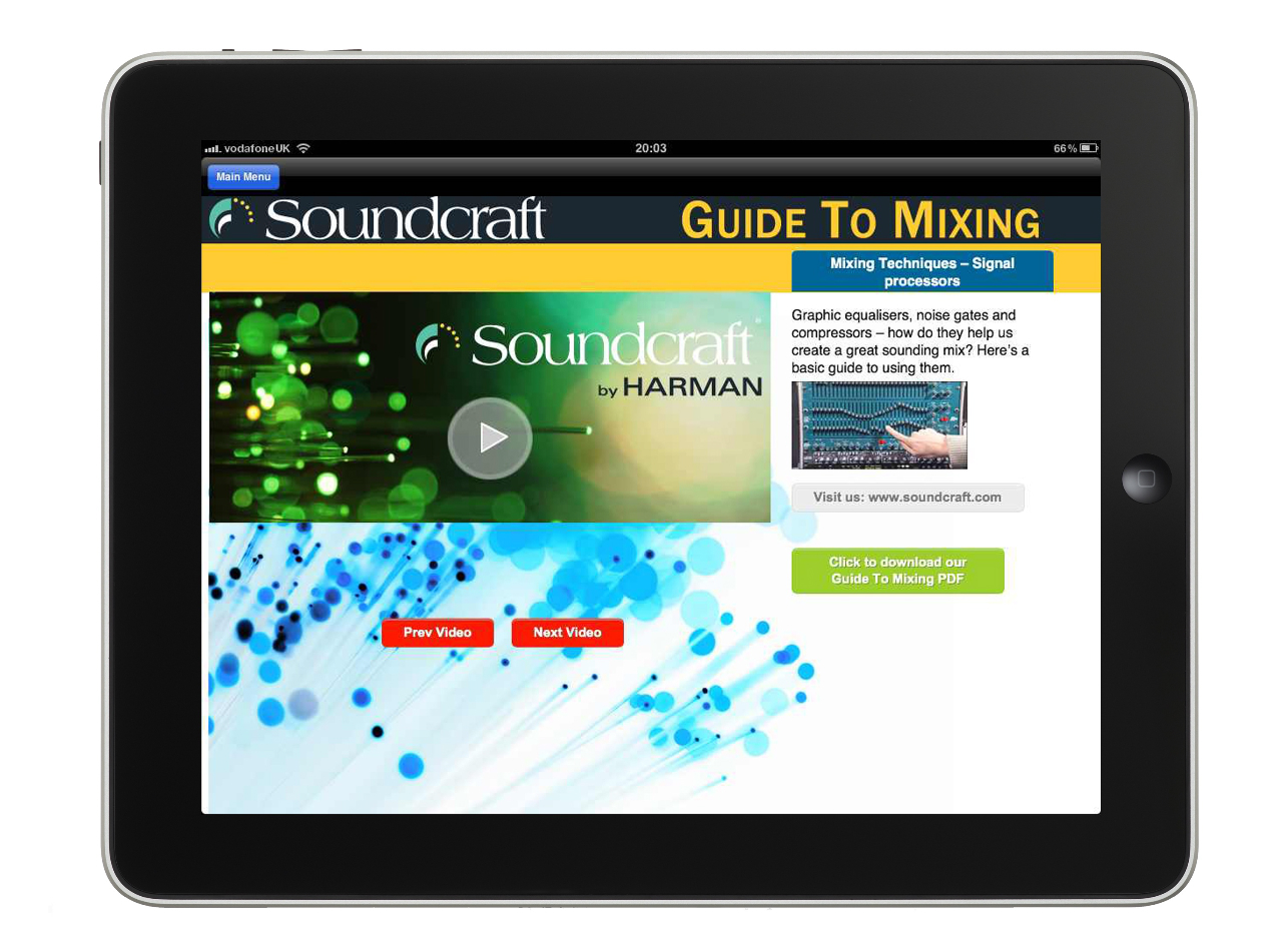 HARMAN’s Soundcraft Releases “The Soundcraft Guide to Mixing” App for