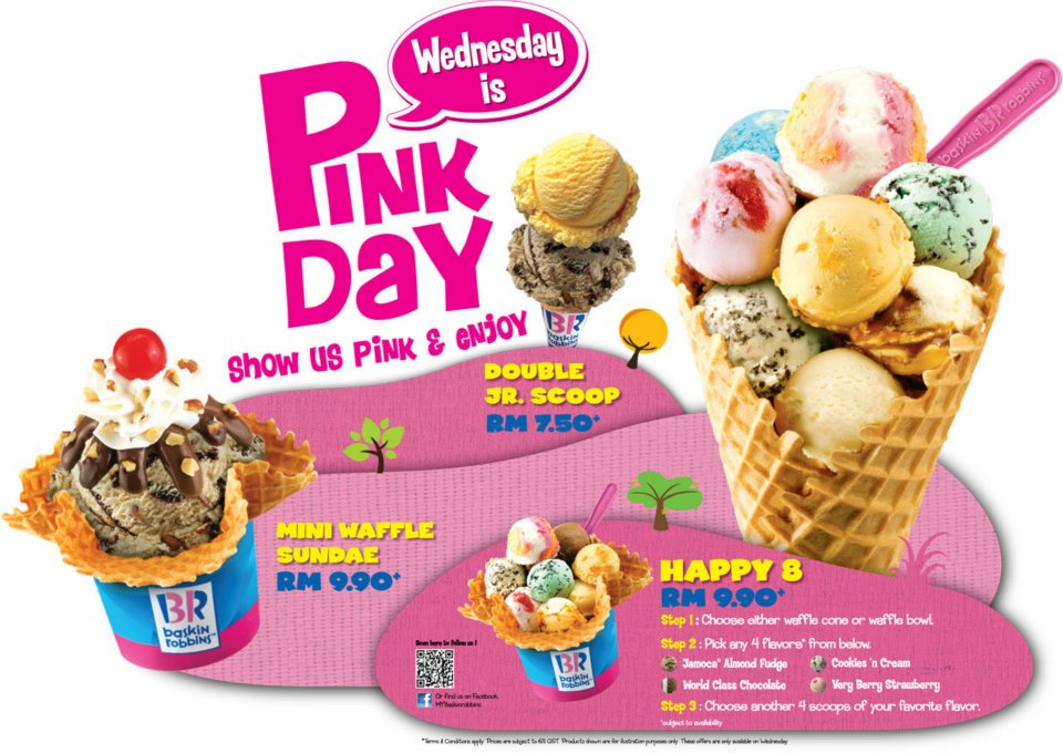 I Love Freebies Malaysia Promotions > Baskin Robbins Wednesday Pink