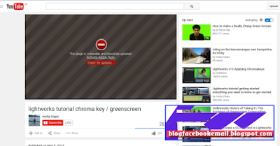 tampilan activated adobe flash di youtube