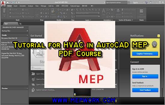 Tutorial for HVAC in AutoCAD MEP - PDF Course