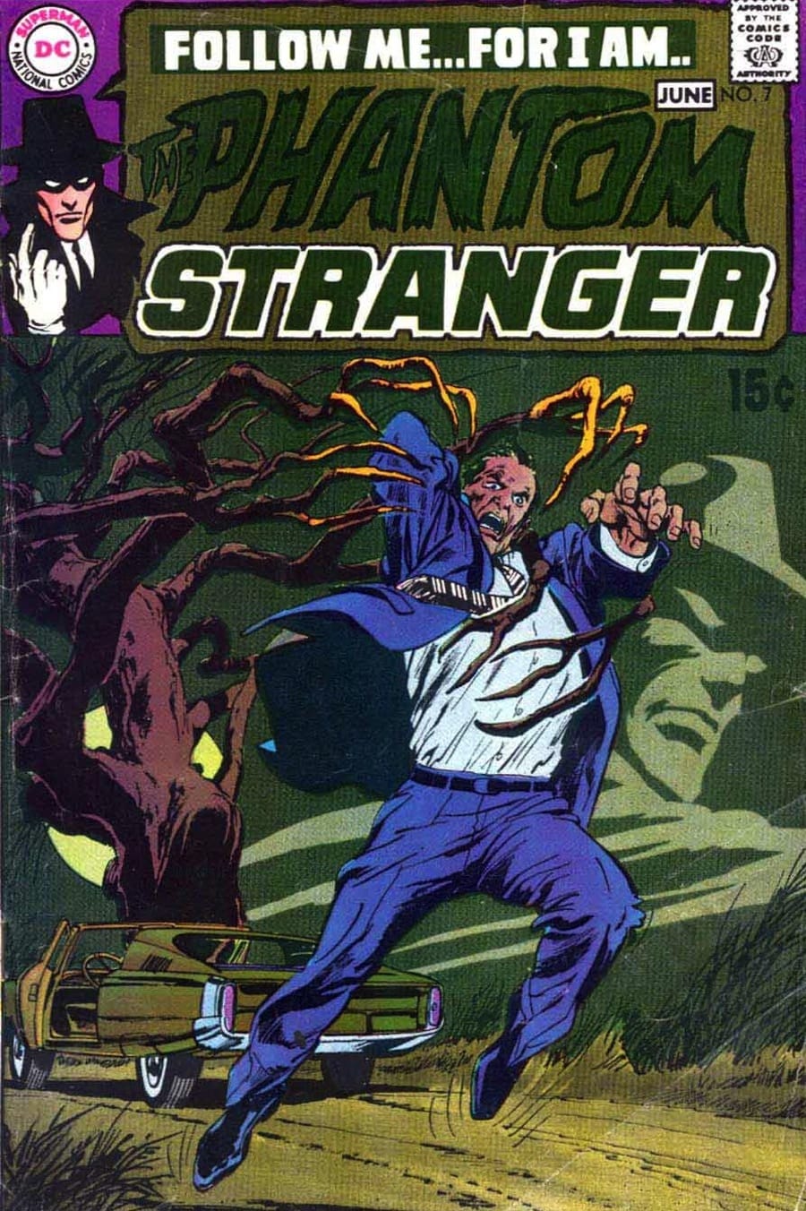 Phantom Stranger v2 #7 - 1970s dc horror comic book cover art by Neal Adams Phantom Stranger v2 #7 - 1970s dc horror comic book cover art by Neal Adams