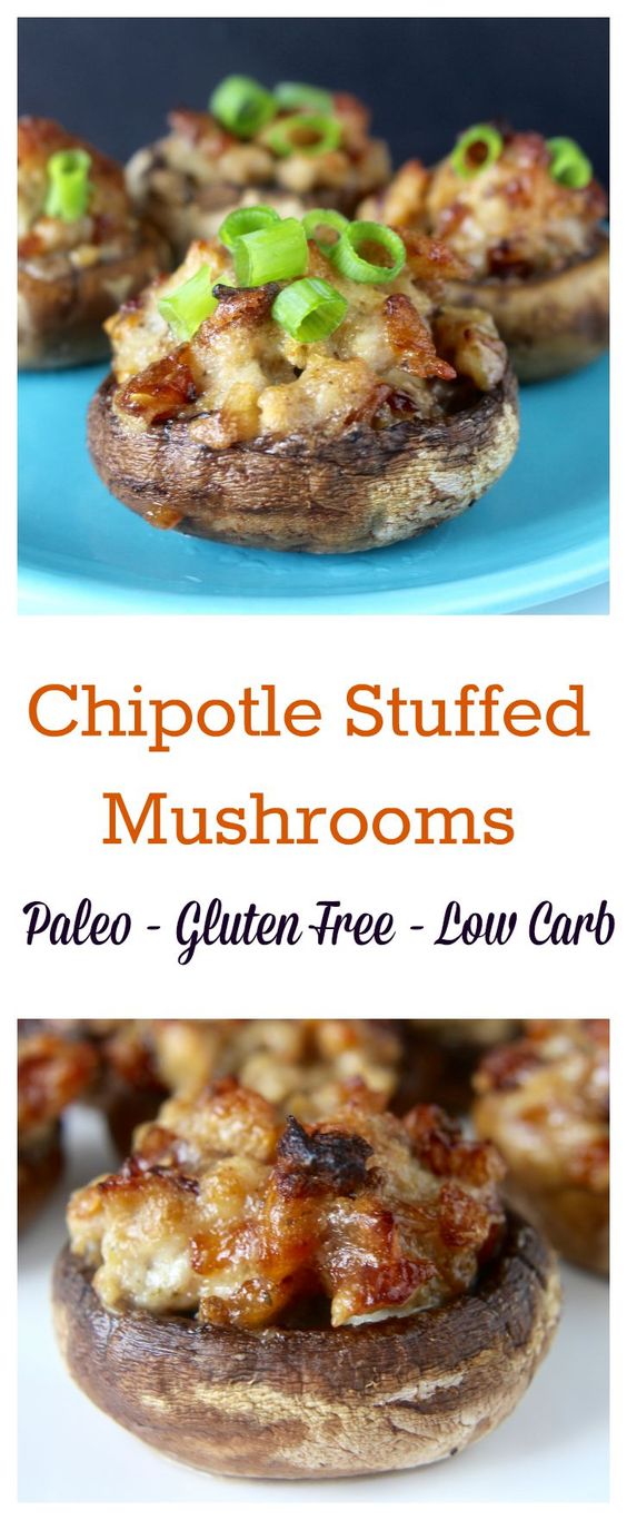 Chipotle Stuffed Mushrooms Recipe - Girls Dishes