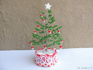 Beaded tree tutorial Beaded christmas tree