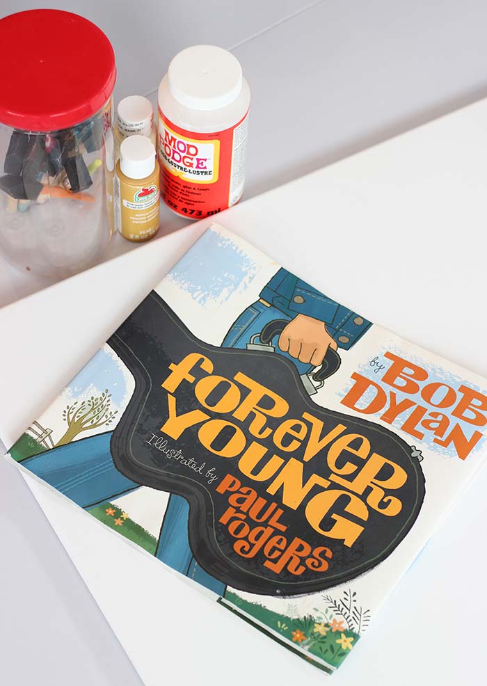 How to Turn a Book Dust Jacket into DIY Wall Art Sunny Day Family