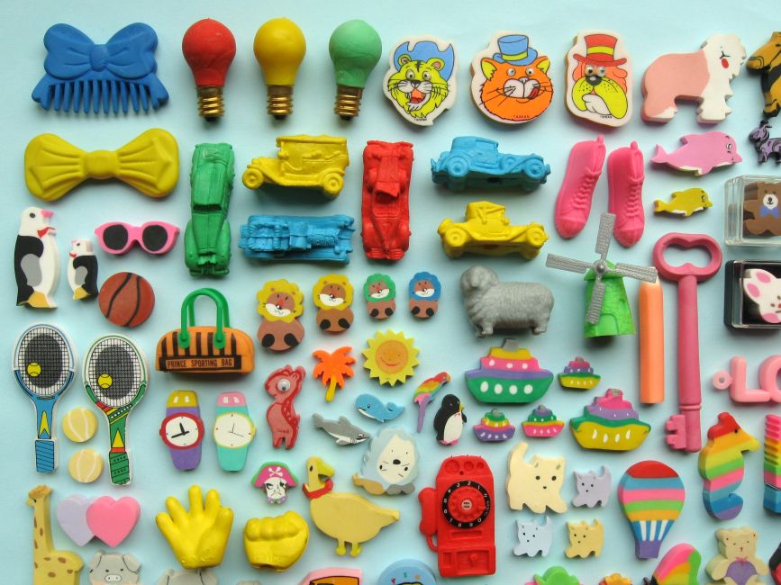 Bugs and Fishes by Lupin 80s Child My Eraser Collection!