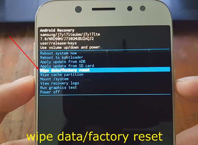 wipe data/factory reset