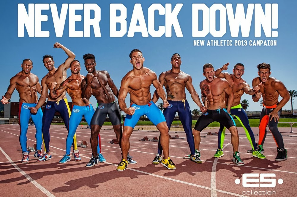 ES Collection Athletic Underwear 2013 Campaign NEVER BACK DOWN