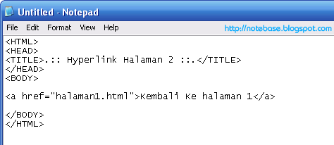 Membuat Hyperlink dalam HTML | NoteBase