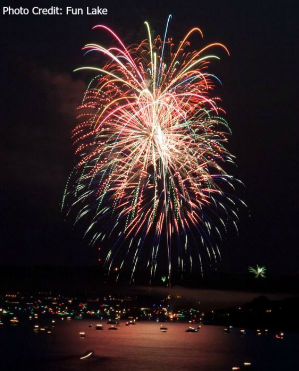 Area Fireworks at the Lake of the Ozarks