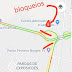 A PRF bloqueou no viaduto trampolim da vitória o acesso a BR 101 Sul em Parnamirim, provavelmente para a retirada dos caminhões