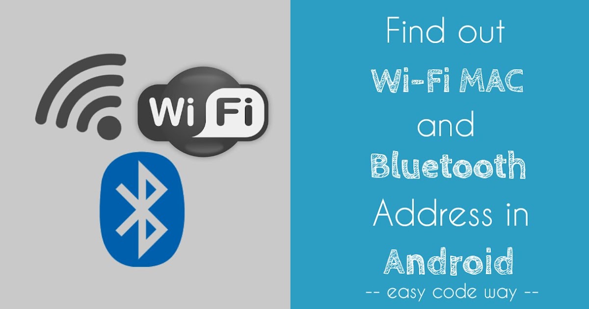 android mac address bluetooth