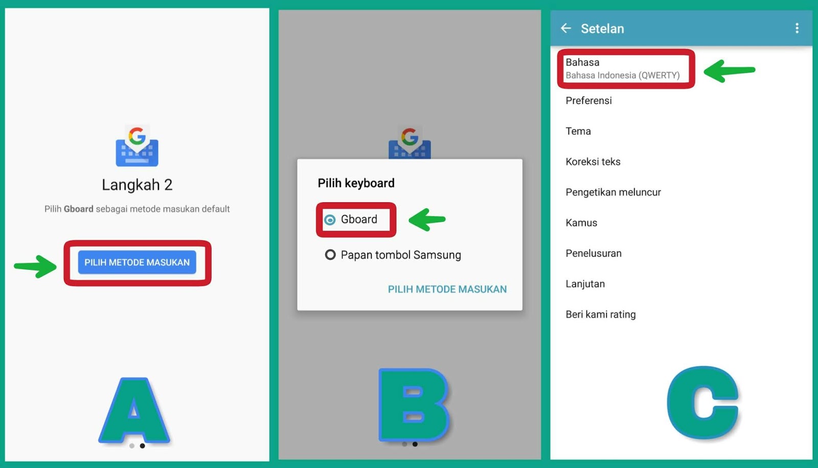 Metode Masukan Gboard