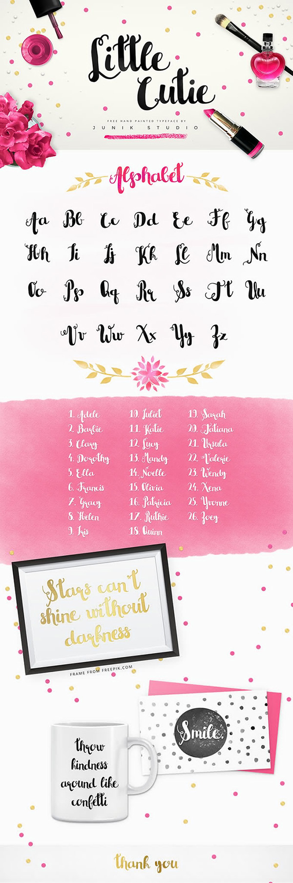 Little Cutie Free Font 20 Script Font Terbaik 2016 - Little Cutie Free Font