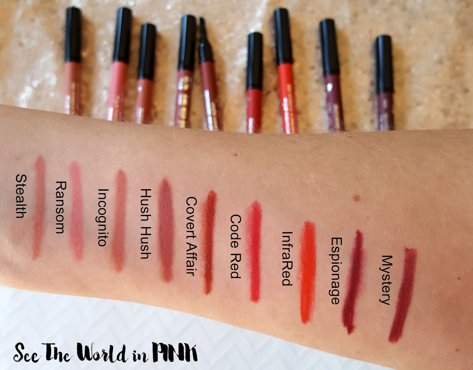 Buxom Plumpline Lip Liners - Swatches and Review! 