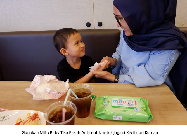 gunakan mitu baby tisu basah antiseptik untuk jaga si kecil dari kuman