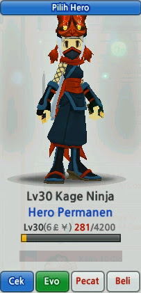 Kage Ninja Hero Evolution Lost Saga Indonesia