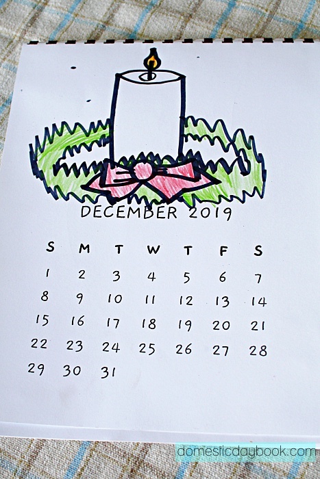 Art Project for Kids - Calendar
