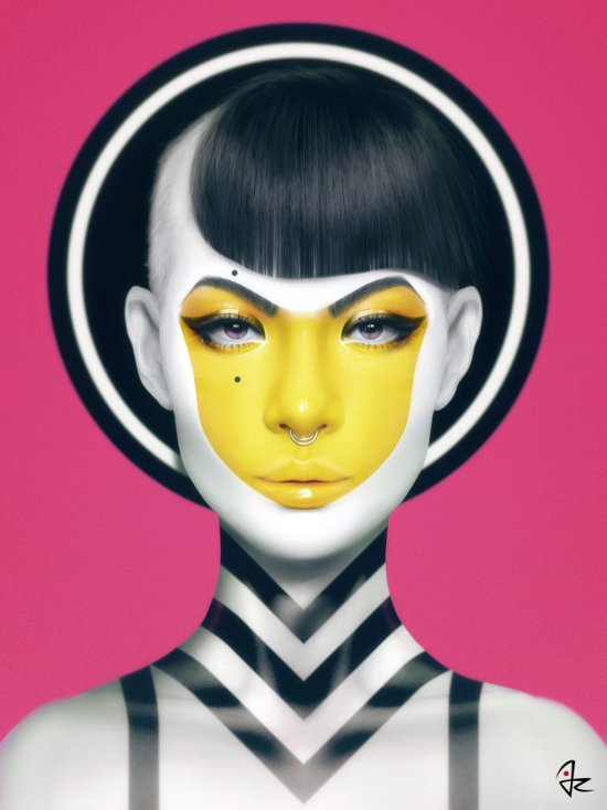As incríveis ilustrações e pinturas digitais com mulheres de Giulio Rossi Giulio Rossi ilustrações pinturas digitais mulheres fashion surreais