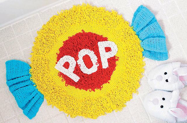 Bubble Gum Bath Mat crochet pattern