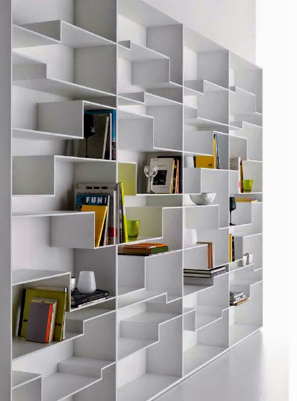 The modular wall unit made of MDF