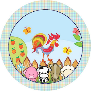 La Granja Bebés en Celeste: Etiquetas para Candy Bar para Imprimir Gratis. Toppers o Etiquetas de La Granja Bebés en Celeste para imprimir gratis.