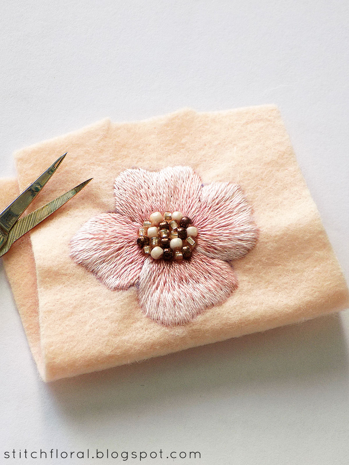 hand embroidered brooches