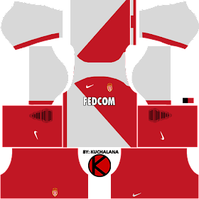 AS Monaco FC Nike Kits 2017 - Dream League Soccer 2017