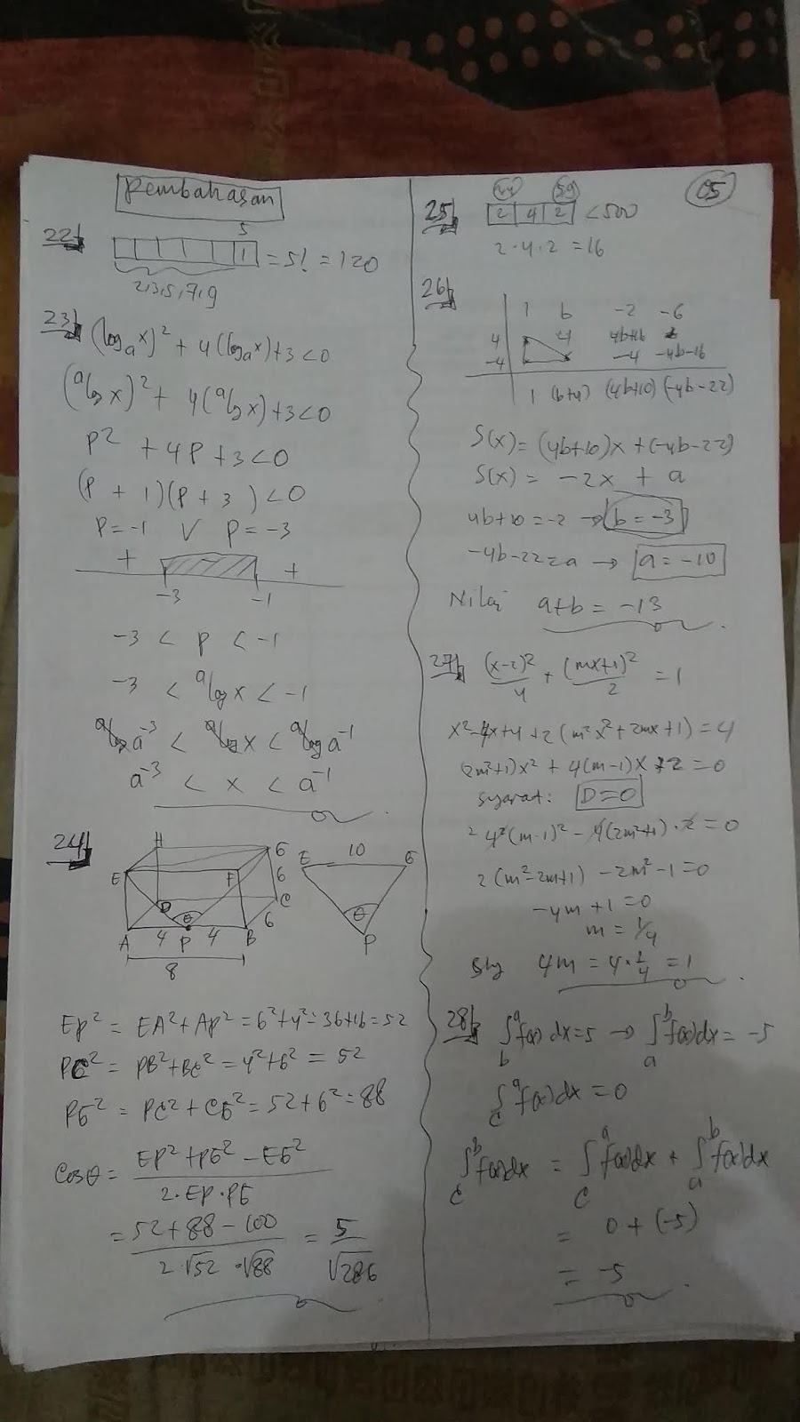 Kunci Soal UTBK 2019 Matematika Saintek Konsep