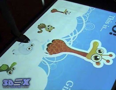 interactive floor projector for kids games and education training, live system