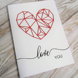 Valentine's Day card with a Silhouette cut file