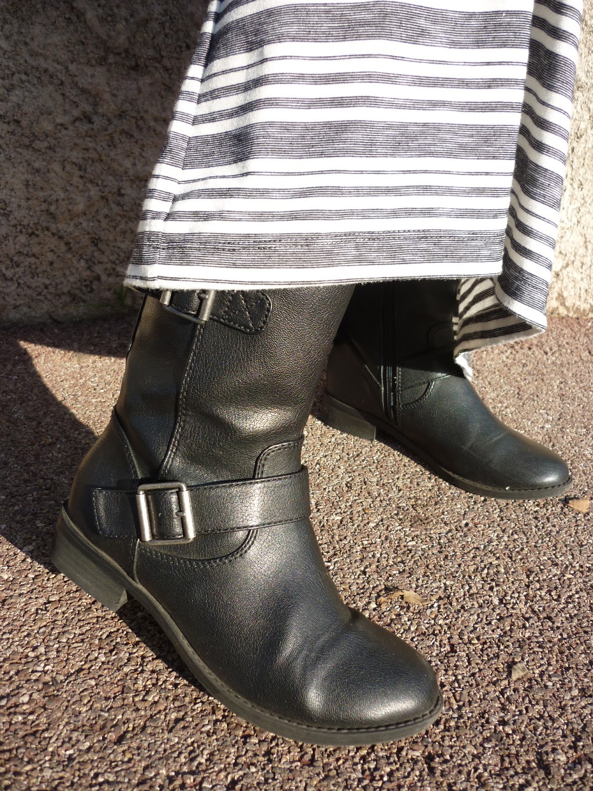 marks and spencer biker boots