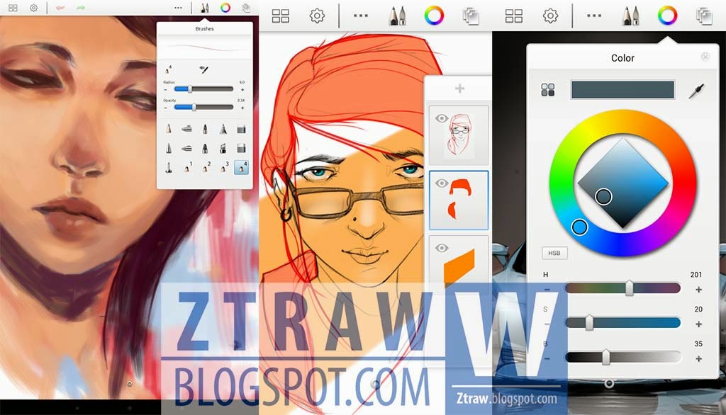 SketchBook Express Aplikasi Sketsa Terbaik di Android APK ZTRAW