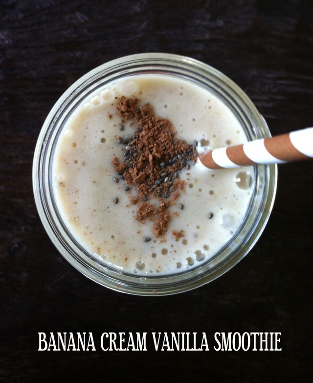 A Simply Raw Life BANANA CREAM VANILLA SMOOTHIE